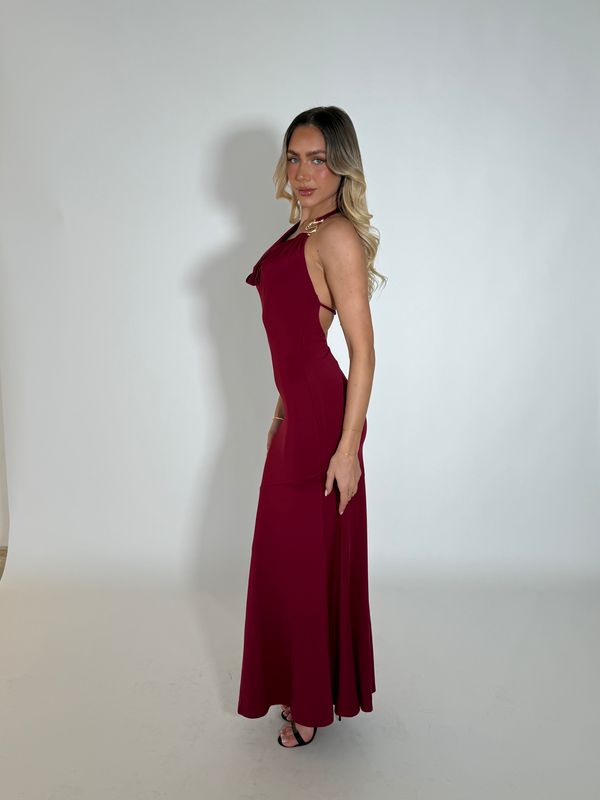 AMAYA DRESS - WINE