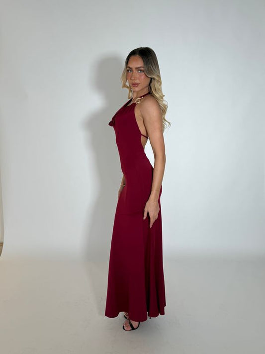 AMAYA DRESS - WINE