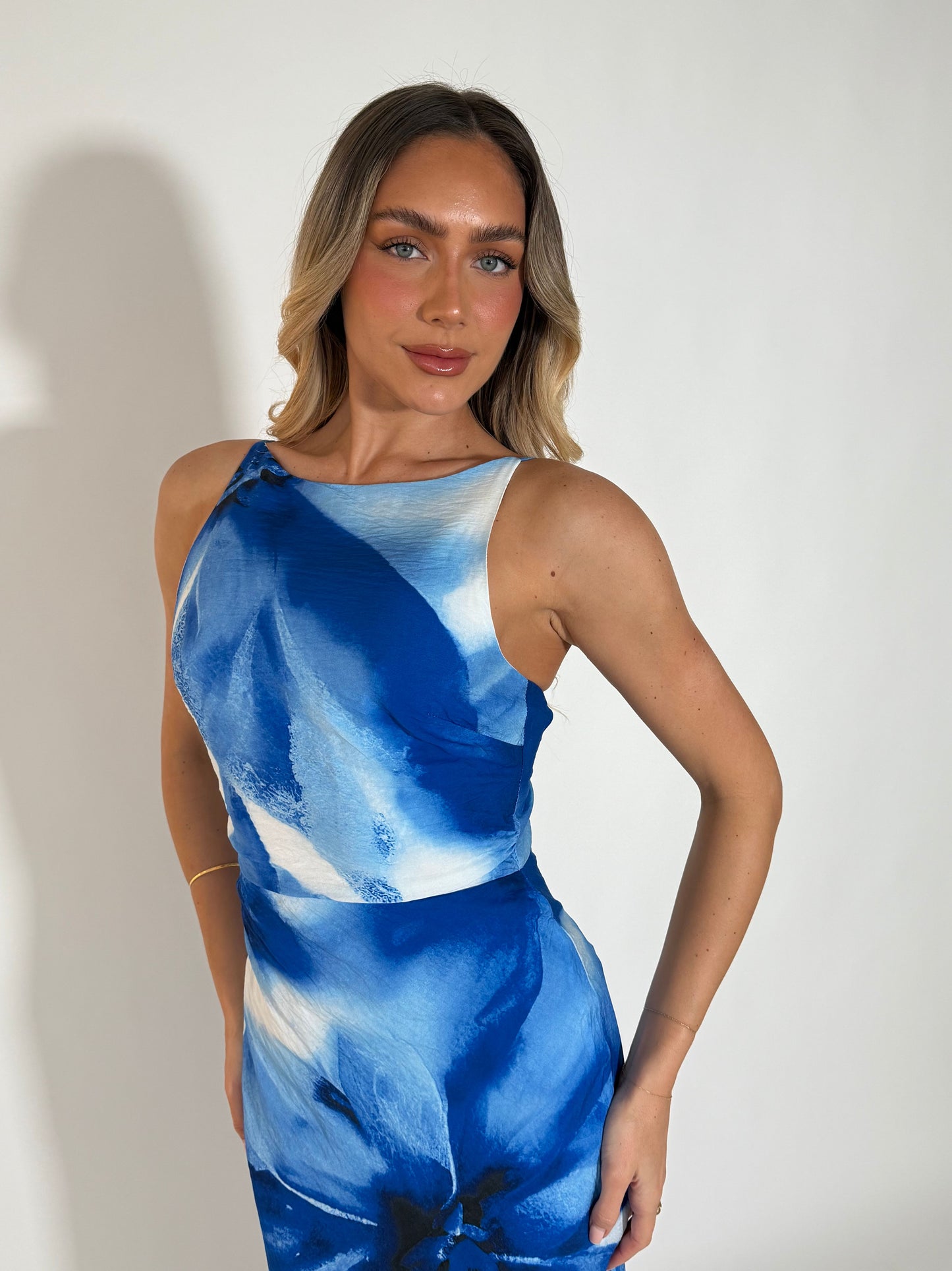 BRIELLE DRESS - BLUE