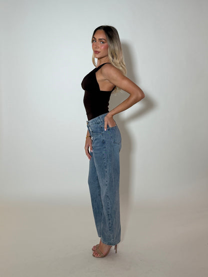 AVERY TOP - BROWN