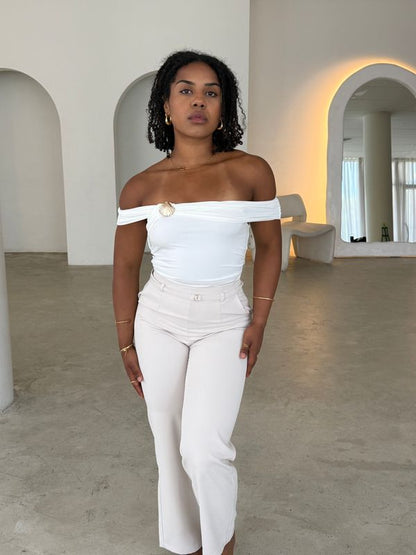 PENELOPE BODYSUIT - WHITE