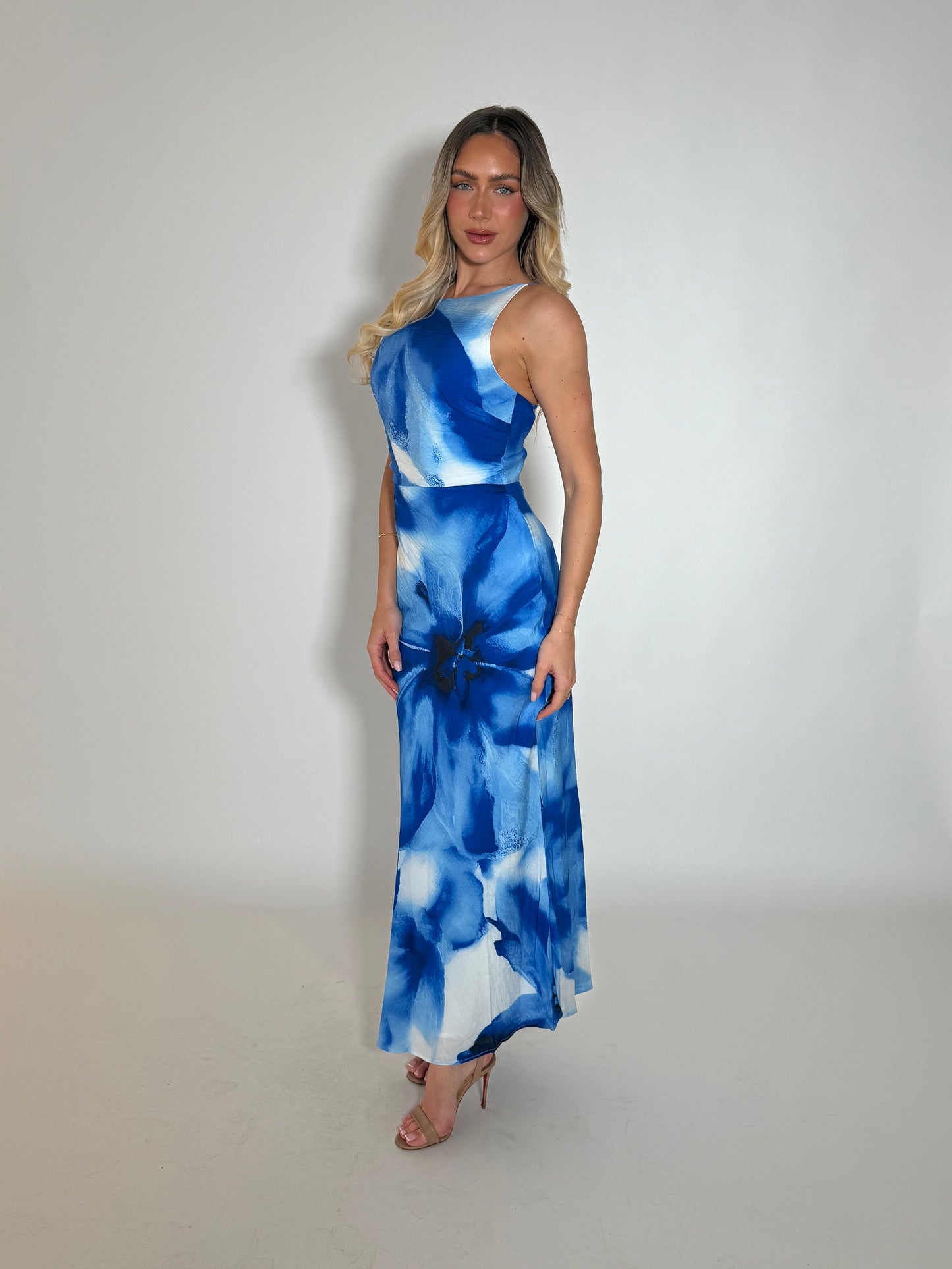 BRIELLE DRESS - BLUE