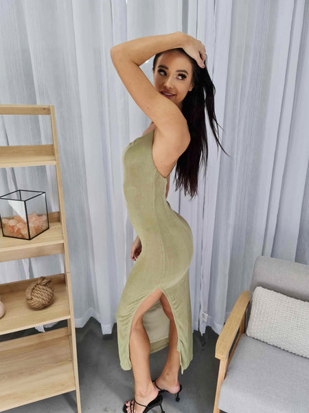 PARTY LOVER DRESS - OLIVE