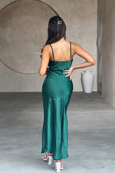 RODEO DRIVE DRESS - FOREST GREEN