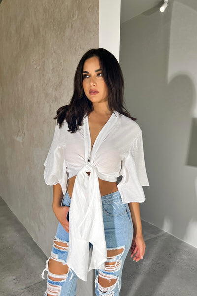 LAZY DAY SHIRT / TOP - WHITE