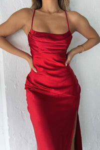 RODEO DRIVE DRESS - RED / WINE
