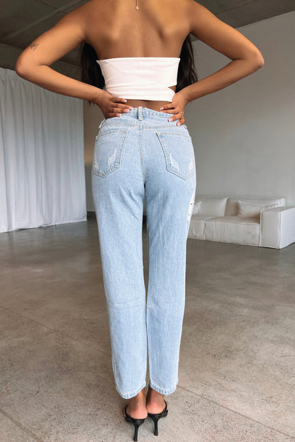MALIBU BOYFRIEND JEANS - LIGHT DENIM