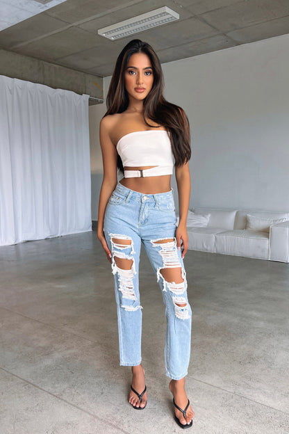 MALIBU BOYFRIEND JEANS - LIGHT DENIM