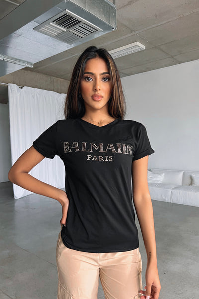 BALMAIN T-SHIRT (TOP) - BLACK