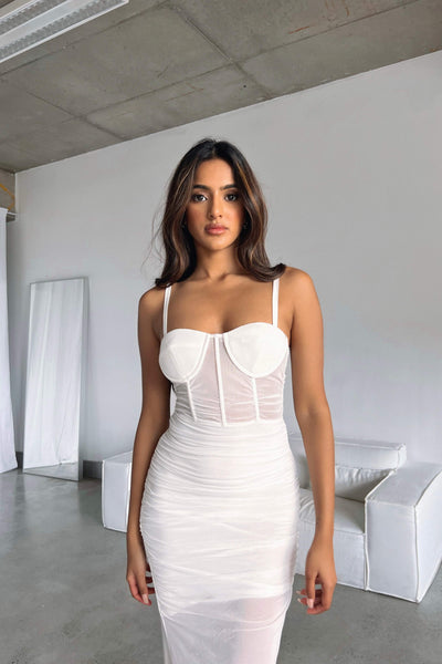 TRISH DRESS - WHITE